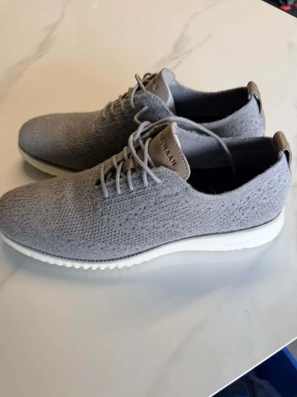 Cole Haan Men's 2.ZERØGRAND Stitchlite Knit Oxford Shoe Grey Size 11 M C33484